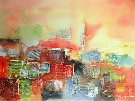Abstract Color oil painting
